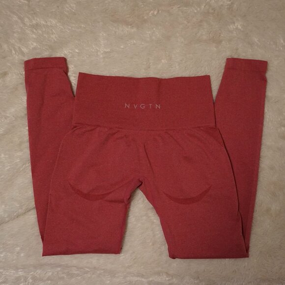 NVGTN Pink Mid Rise Seamless Contour Legging Size S - Picture 2 of 10